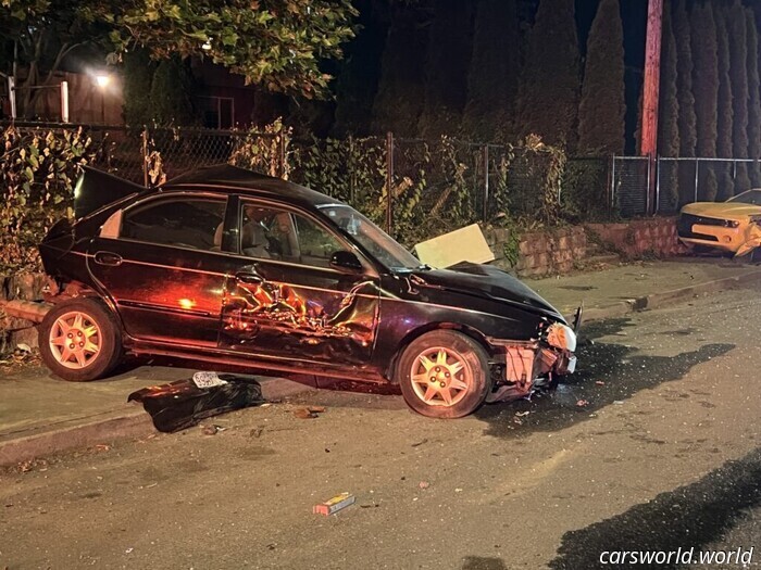The theft of a fire truck transforms a Washington neighborhood into a demolition derby | Carscoops